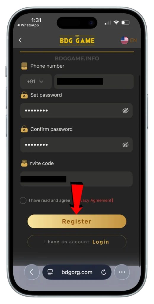 BDG-REGISTER